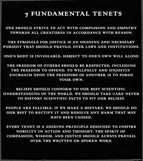 The 7 Fundamental Tenets of the Satanic Temple - post | The satanic ...