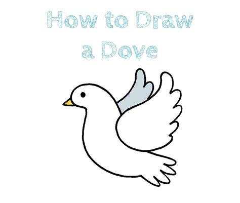 Dove Easy Drawing Step by Step #Dove #DoveDrawing #EasyDoveDrawing # ...