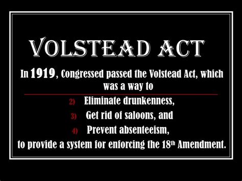 Volstead Act Presentation