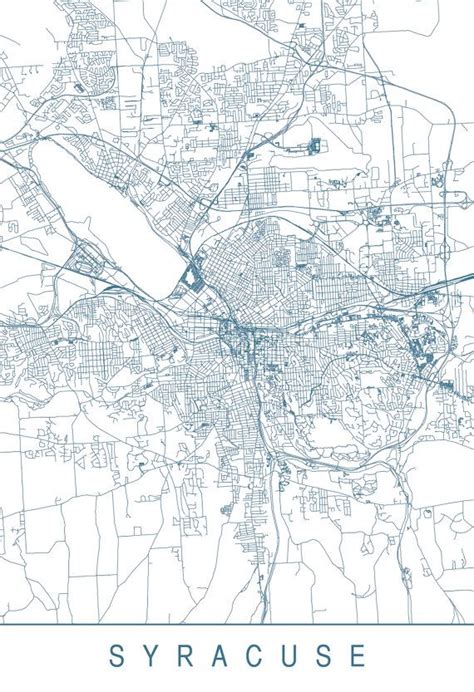 SYRACUSE MAP Minimalist Syracuse Art Print Customizable | Etsy | City map poster, Art prints ...