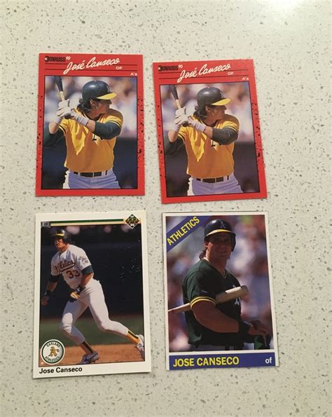 4 Jose canseco cards in decent condition | Jose canseco, Cards, Jose