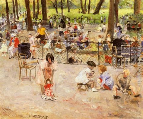 Paul Michel Dupuy Le Parc Monceau A Paris painting anysize 50% off - Le Parc Monceau A Paris ...