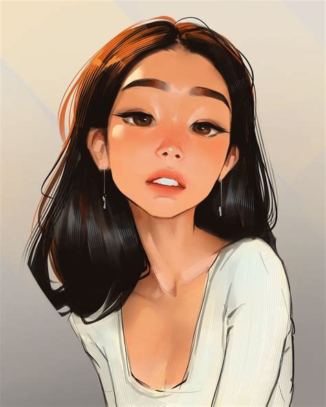 Sam Yang on Twitter in 2022 | Digital portrait art, Digital art girl, Girls cartoon art