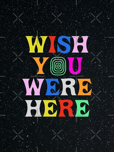 "Wish You Were Here" Poster for Sale by karanwashere | Redbubble