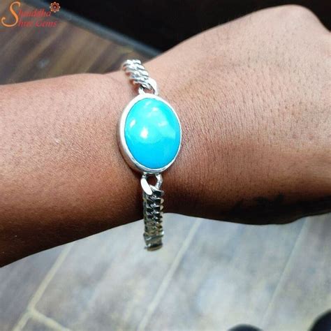 Natural Turquoise Bracelet, Salman Khan Bracelet - Shraddha Shree Gems