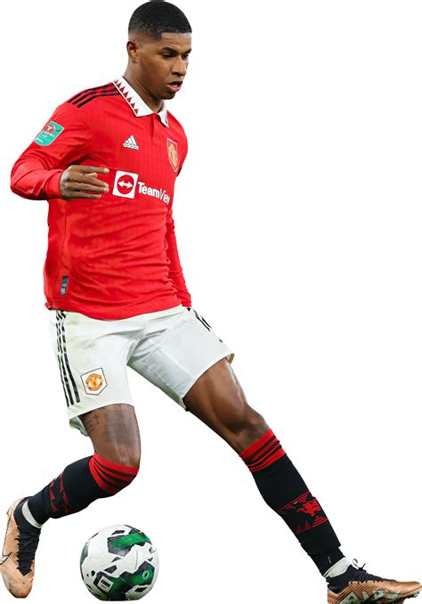 Marcus Rashford Manchester United football render - FootyRenders