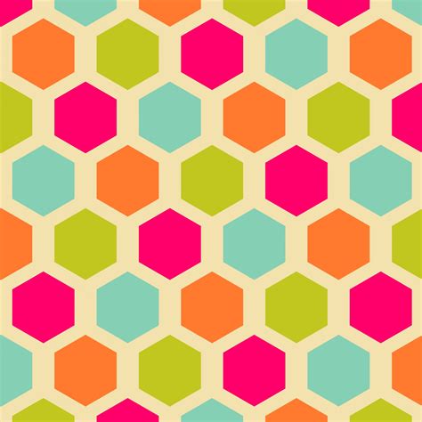 Vintage Hexagon Pattern Background Free Stock Photo - Public Domain Pictures