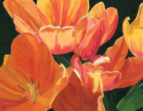 Daily Paintworks - "Julies Tulips" - Original Fine Art for Sale - © Lynne Reichhart Art Calendar ...
