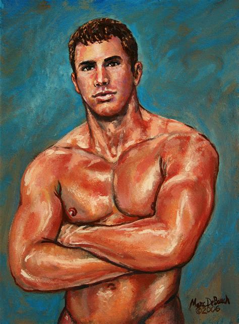 Muscle Man Painting at PaintingValley.com | Explore collection of Muscle Man Painting