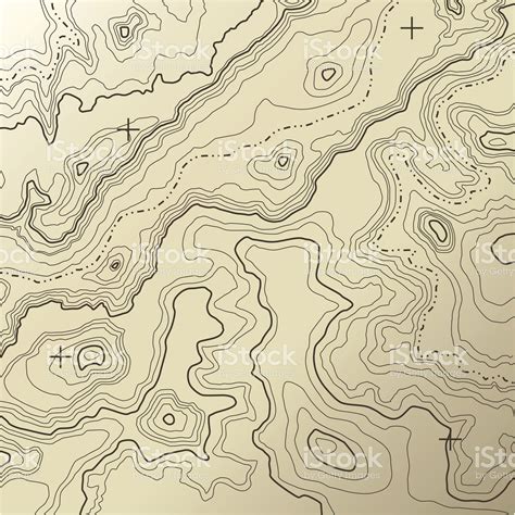 A topographic map on tan background. | Topographic map art, Topographic map, Map art