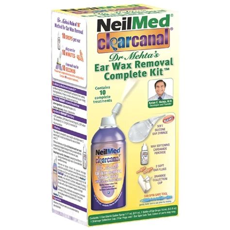 NeilMed Clearcanal Ear Wax Removal Complete Kit, 6 Oz. - Walmart.com