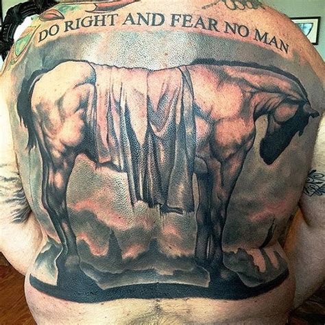 Ceremony Tattoo Society ⃒⃘ on Instagram: “Big bad horse back piece by ...