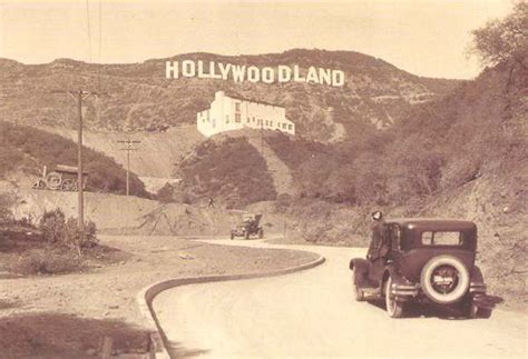 The Hollywood sign was first erected in 1923 and originally read ...