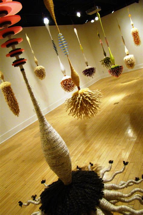 Hand-wrapped fiber sculptures by Joel S. Allen. | Fiber sculpture, Fiber wall art, Textile fiber art