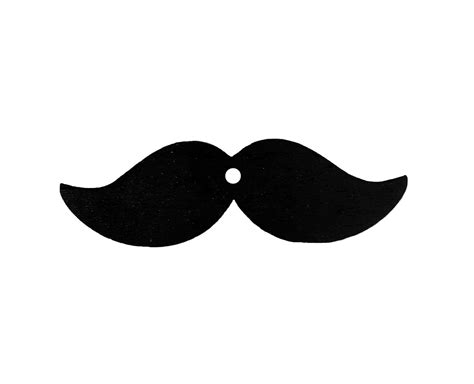 Wooden black mustache 8x2.5cm 2pcs | Bomboniere design | Gift | Siganos ...