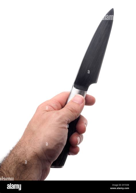 Closeup hand holding knife sharp hi-res stock photography and images ...