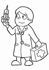 A Doctor Coloring Page  Home sketch template