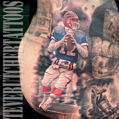 Tattoo uploaded by Joe • Jim Kelly, a Buffalo Bills great. By Steve Butcher (via IG ...