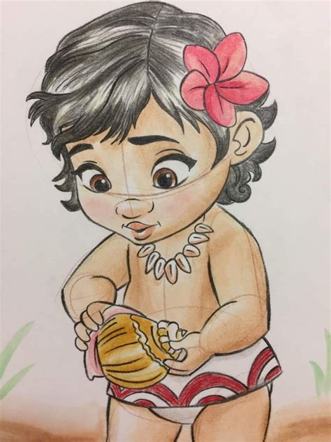 Easy Moana Sketch / Disney Drawings Easy | Free download on ClipArtMag ...