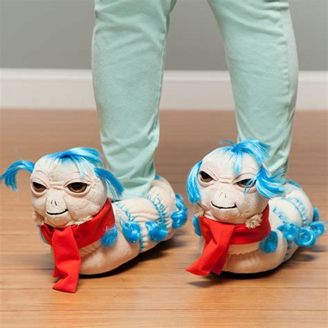 Labyrinth 'Ello' Worm Plush Slippers