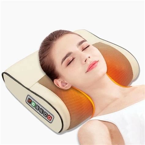 Premium Heated Electric Neck Shiatsu Massage Pillow– Zincera