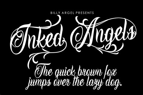 INKED ANGELS – Billy Argel Fonts