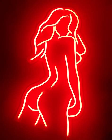 Girl Neon Sign Lady Neon Sign Red Neon Sign Neon Light | Etsy