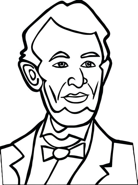 Abraham Lincoln With Hat Drawing | Free download on ClipArtMag