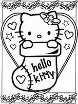 Hello Kitty Stocking Coloring Pages  Free Printable sketch template