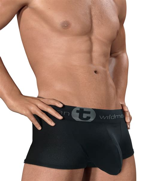 WildmanT Big Boy Mesh Pouch Boxer Brief Black