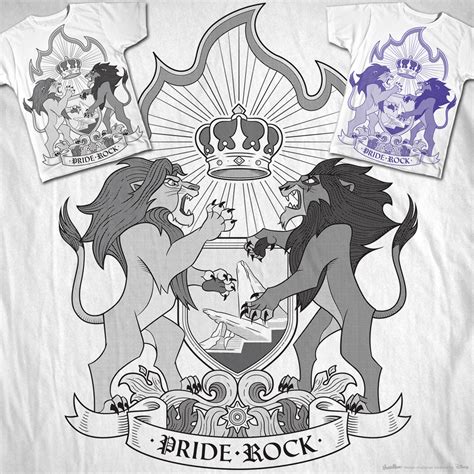 Score Simba VS Scar armorial by Elena K on Threadless