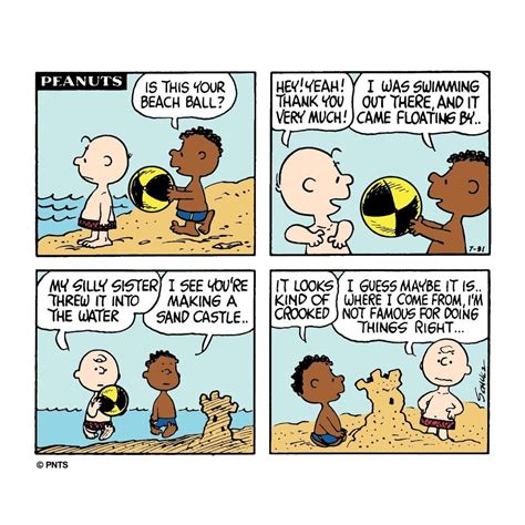 Snoopy And The Peanuts Gang on Instagram: “A day at the beach.” Peanuts Comic Strip, Comic ...