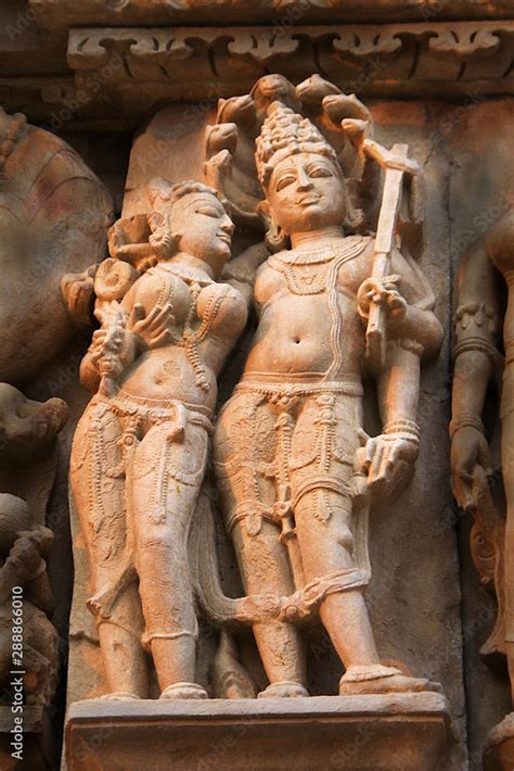 Wall Panel at Jain Temple, Khajuraho Stock Photo | Adobe Stock