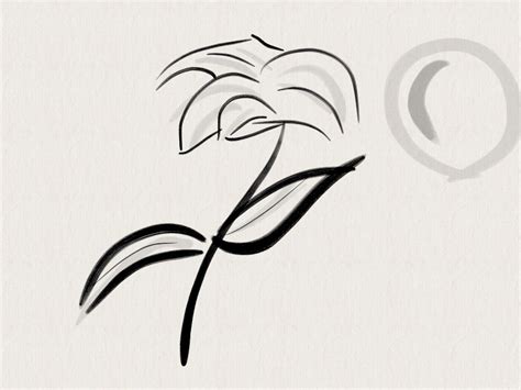 Digital Sumi-e Ink - Flower by Dr-Banzai-Aether on DeviantArt