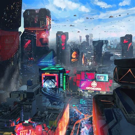 Cyber City by SamTheConceptArtist | Cyberpunk art, Cyberpunk city, Futuristic city