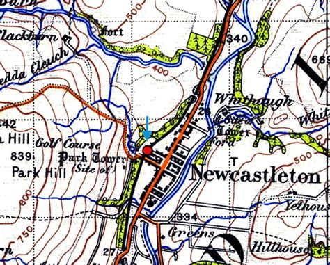 Disused Stations: Newcastleton Station Disused Stations, Railway, Trains, Maps, Scotland, Aerial ...