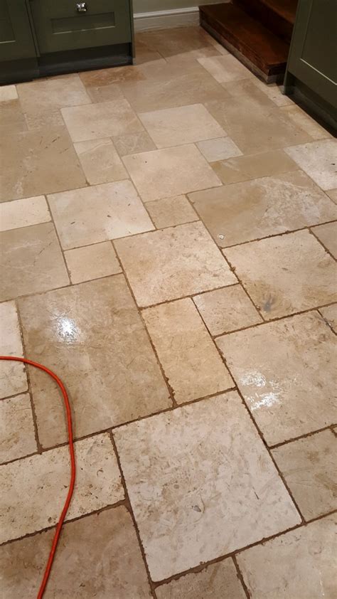 Travertine Kitchen Tiles Deep Cleaned and Sealed in Lincoln - Lincolnshire Tile ...
