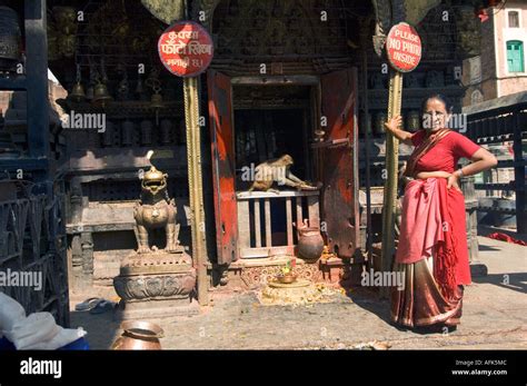 monkeys temple at Swayambhunat Swayambhunath temple stupa Kathmandu NEPAL Asia Katmandu priest ...