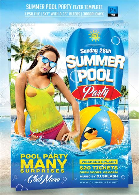 FREE 15+ Pool Party Flyer Templates in PSD | EPS