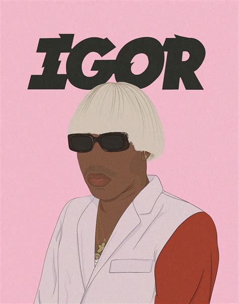 Tyler Tyler The Creator album Igor digital drawing inspired by Tyler The Creator print The ...