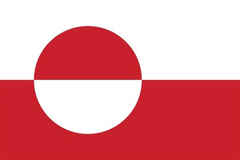 Flag of Greenland. Greenland flag in design shape 24537424 Vector Art at Vecteezy