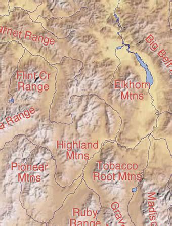 Montana Mountain Ranges Map – Map Of The Usa With State Names