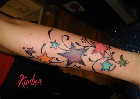 colorful star tattoo | Star tattoos, Tattoos, Tattoo artists