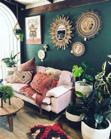 38 Lovely Living Room Decoration Ideas With Bohemian Style | Bohemian ...