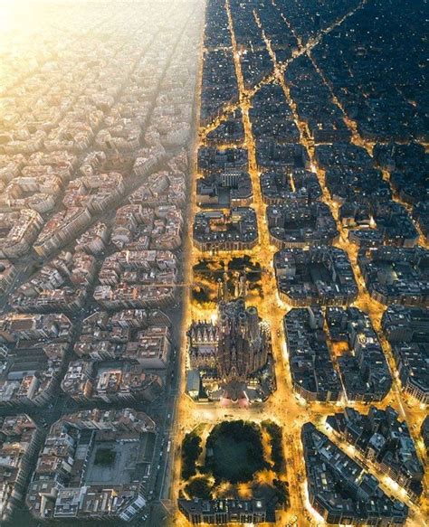 Billionaires en Twitter: "Night vs. day in Barcelona, Spain 🇪🇸… " | Day for night, City, Barcelona