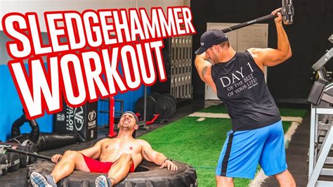 ULTIMATE Sledgehammer Workout (5 TOTAL BODY Exercises) - YouTube