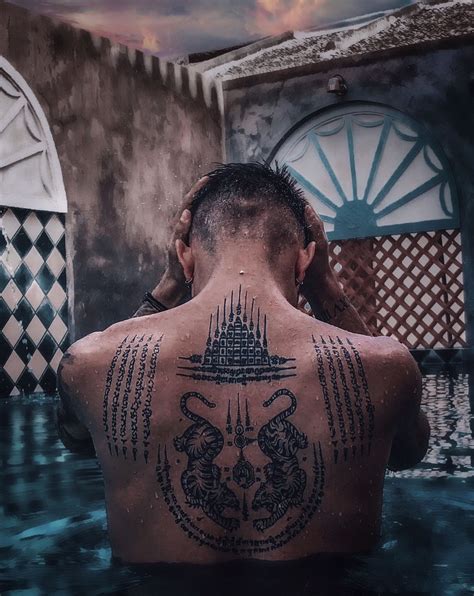 DANIEL LAZAROV Sak yant back tattoo (traditional thai tattoo) | Traditional thai tattoo, Thai ...