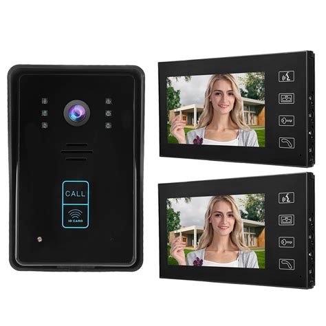 Mgaxyff Doorbell Camera, Video Intercom Doorbell, 7 Inch HD Video Door Doorbell Intercom Kit ...