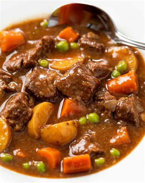 Beef Stewa Corck Pto Rceipe - Classic Slow Cooker Beef Stew Simply Happy Foodie - These easy ...