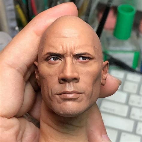 The rock 1:6 scale head sculpt | Bonecos articulados, Rostos humanos, Capitão america desenho